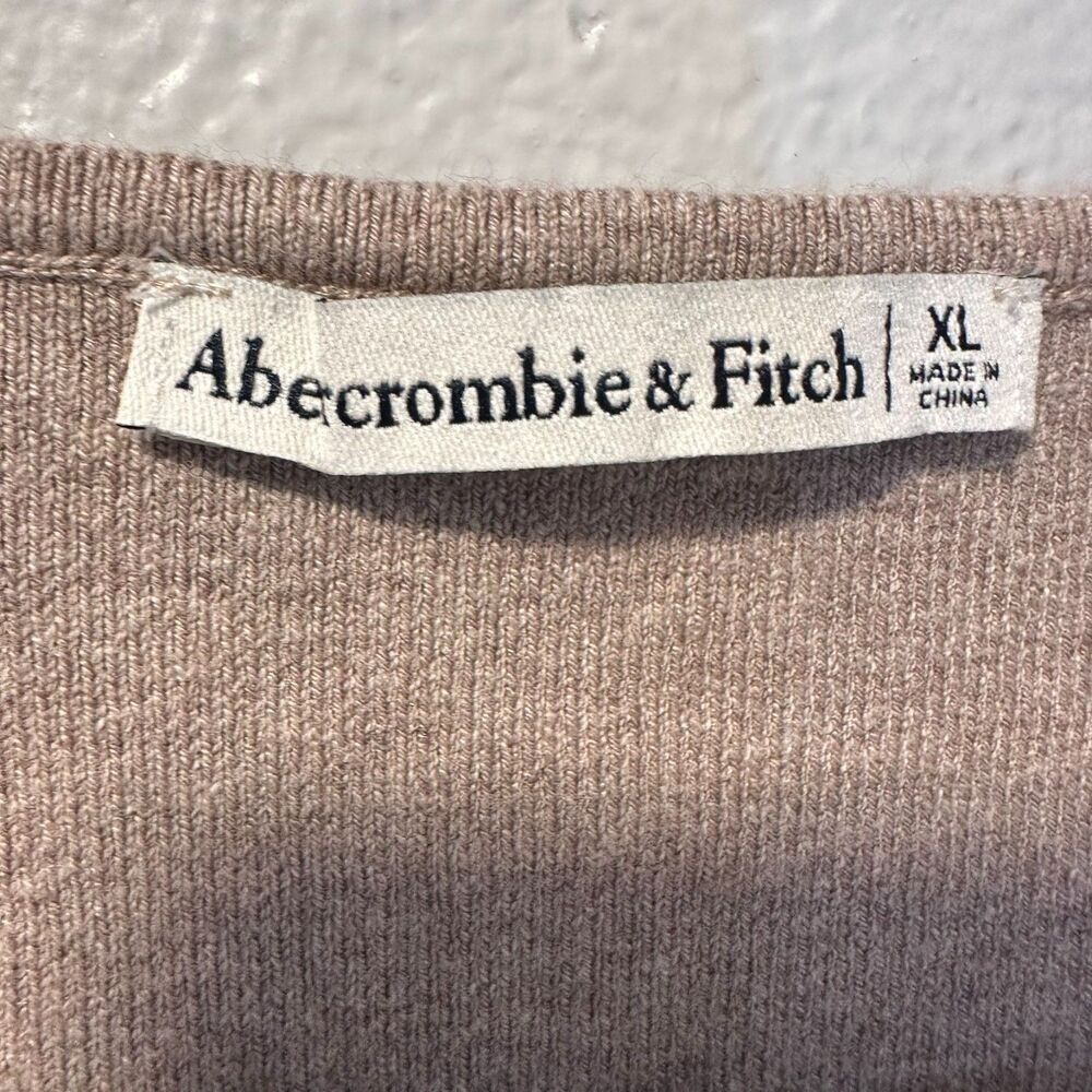 Abercrombie & Fitch Size-XL Corset Sweetheart Sweater‎ Knit Bodysuit Brown - Picture 2 of 10